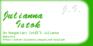 julianna istok business card